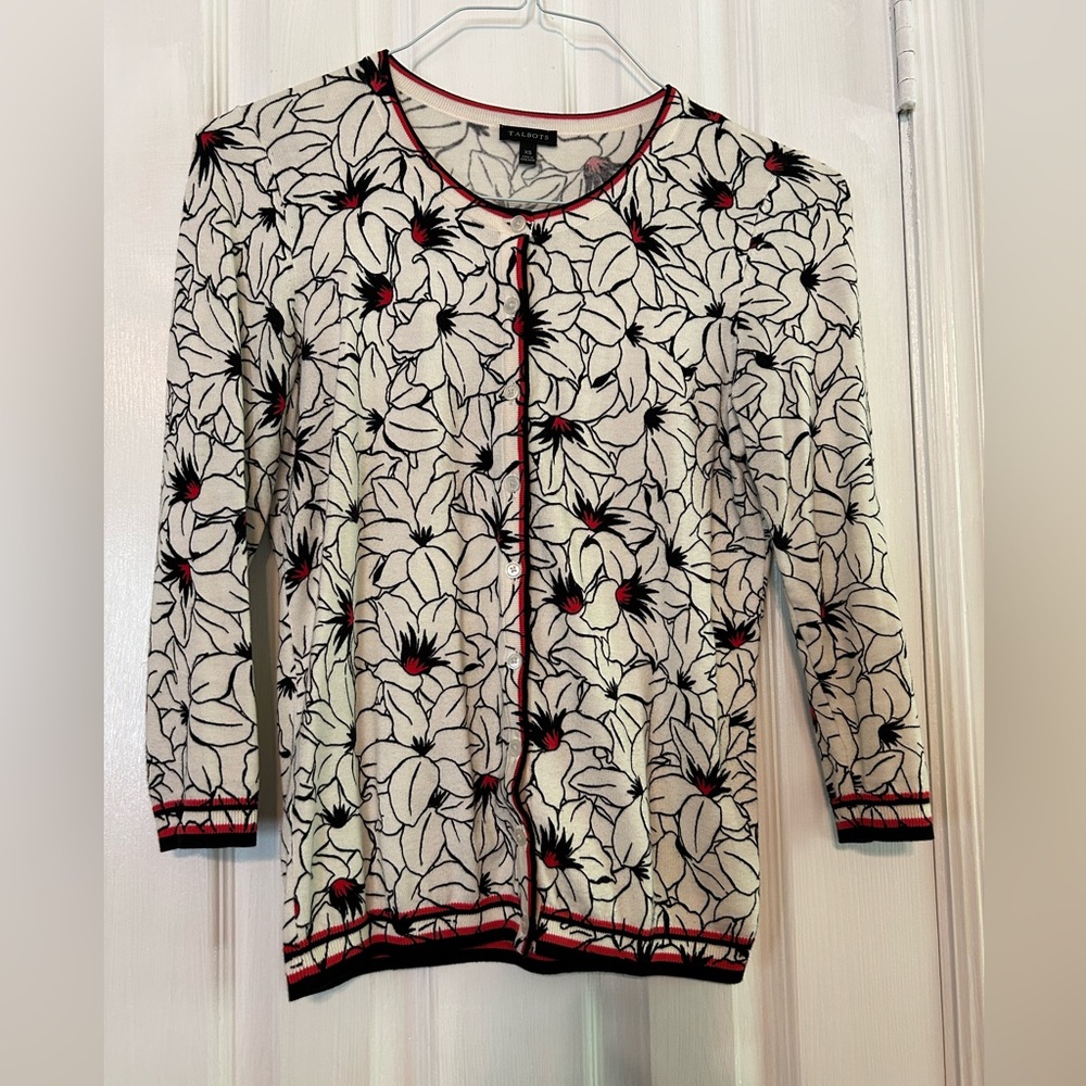 Talbots Cardigan 3/4 Sleeves Size XS